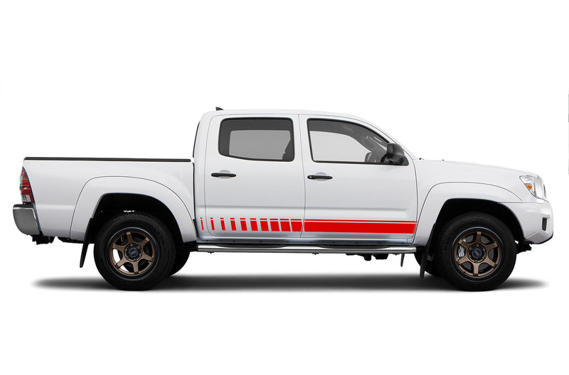 Rocker panel side stripes graphics decals for Toyota Tacoma 2005-2015