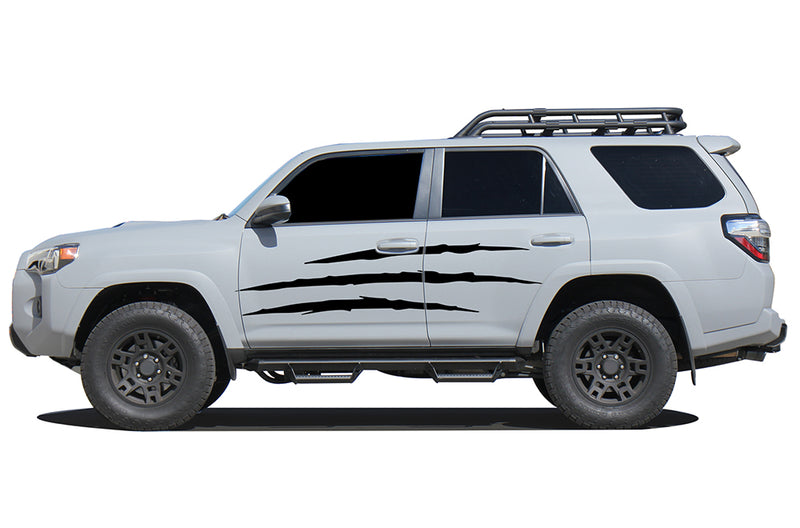 Scratches side graphics decals compatible with Toyota 4Runner