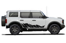 Shred stripe door side decals graphics compatible with Ford Bronco