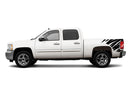 Shredded side bed decals for Chevrolet Silverado 2007-2013