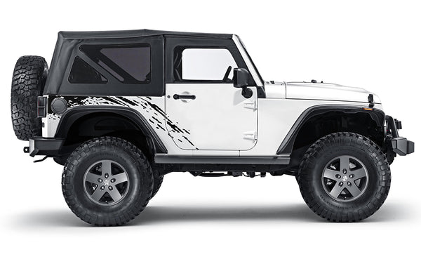 Back splash decals graphics compatible with Jeep Wrangler JK 2 doors