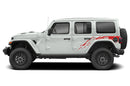 Side back splash graphics decals compatible with Jeep Wrangler JL