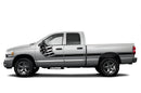 Side line US flag stripes graphics decals for Dodge Ram 2002-2008