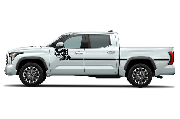 Side line nightmare stripes graphics decals for Toyota Tundra