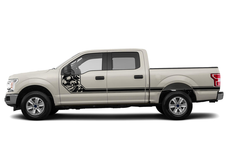 Side line nightmare stripes graphics decals for Ford F150 2015-2020