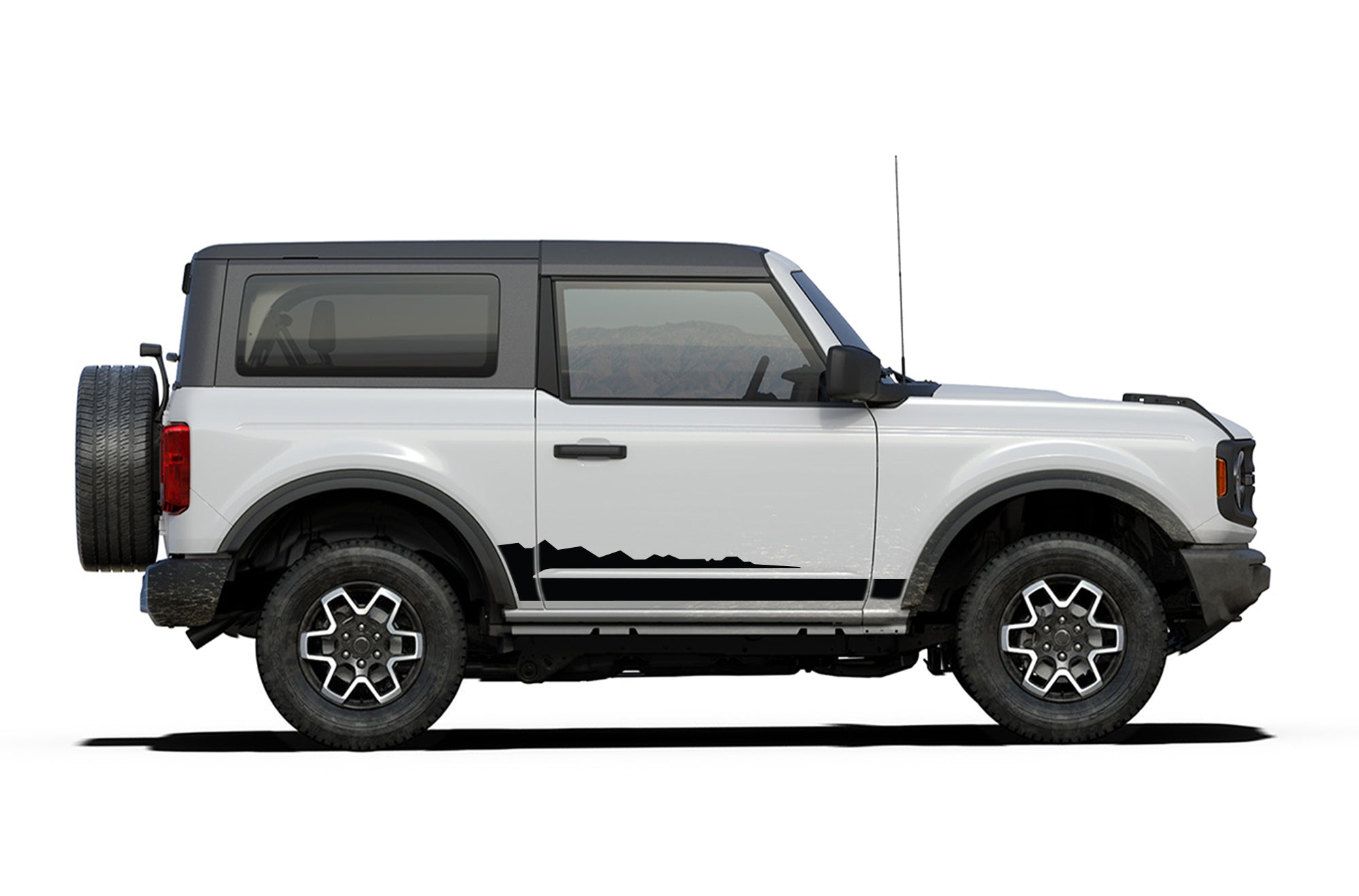 Bronco Sticker Side wildtrak style decal graphics compatible with Ford Bronco 2 doors