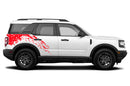 Side back splash decals graphics compatible with Ford Bronco Sport