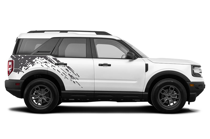 Side back splash decals graphics compatible with Ford Bronco Sport