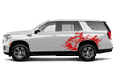Side back wild bull graphics decals for GMC Yukon