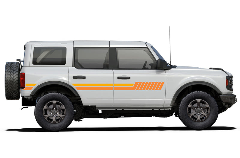 Side hash lines stripes graphics decals compatible with Ford Bronco