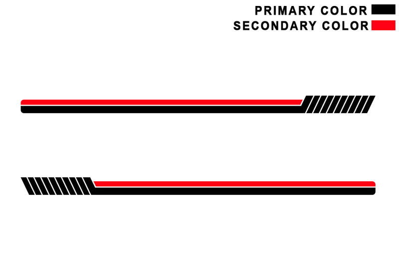 Side hash lines stripes graphics decals compatible with Ford Bronco