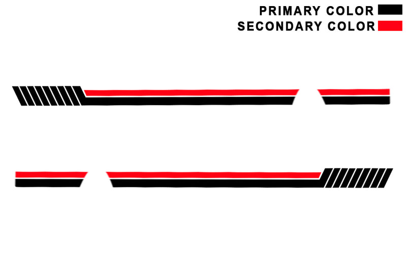 Side hash lines stripes graphics decals compatible with Toyota 4Runner