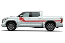 Side line US flag stripes graphics decals for Toyota Tundra