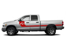 Side line mountain stripes graphics decals for Dodge Ram 2002-2008