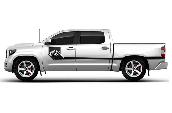 Side line mountain stripes graphics decals for Toyota Tundra