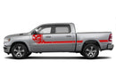Side line nightmare stripes graphics decals for Dodge Ram