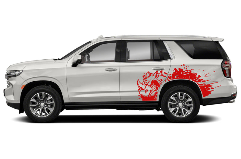 Side rhino splash graphics decals compatible with Chevrolet Tahoe