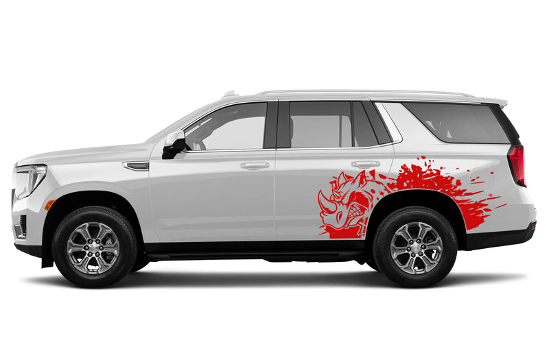 Side rhino splash graphics decals for GMC Yukon