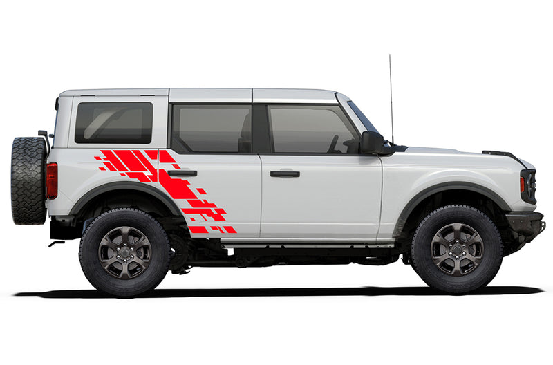 Bronco R Graphics Side upgraded graphics decals compatible with Ford Bronco