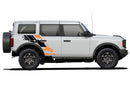 Side upgraded graphics decals compatible with Ford Bronco