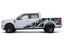 Skull shredded side graphics decals for Ford F150