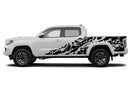 Skull shredded side graphics compatible decals for Toyota Tacoma