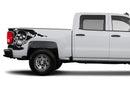Skull side bed graphics decals for Chevrolet Silverado 2014-2018