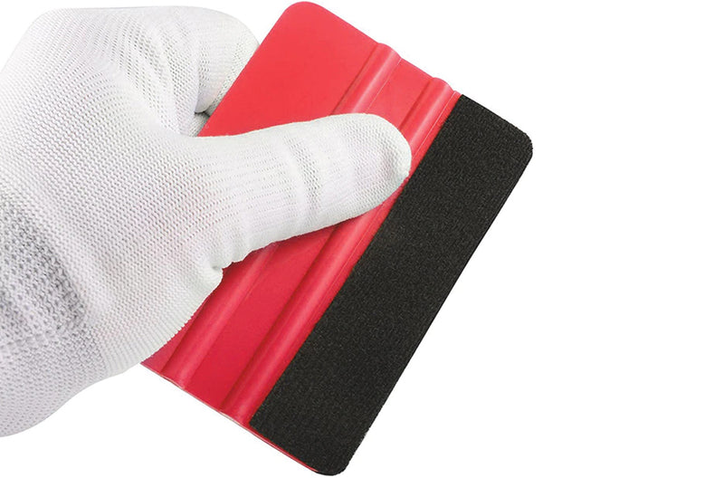 Squeegee anti-scratch felt