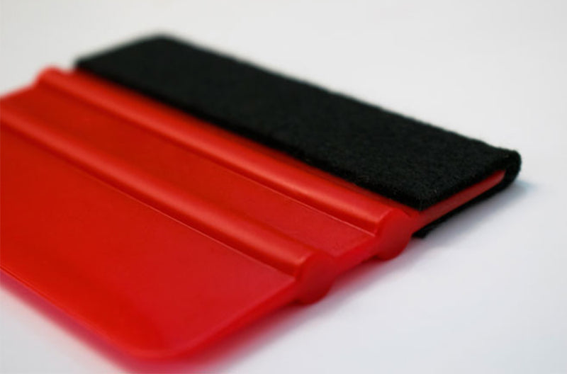 Squeegee anti-scratch felt