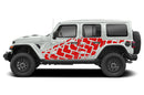 Tire truck side decals graphics compatible with Jeep Wrangler JL