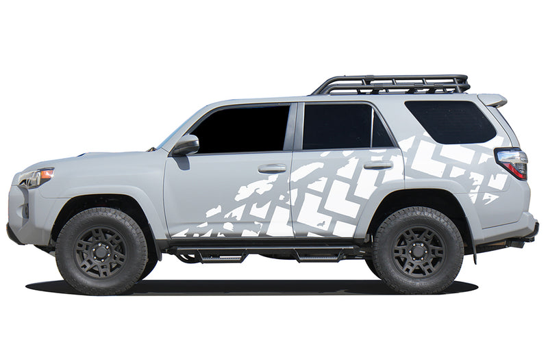 Tire truck side graphics decals compatible with Toyota 4Runner