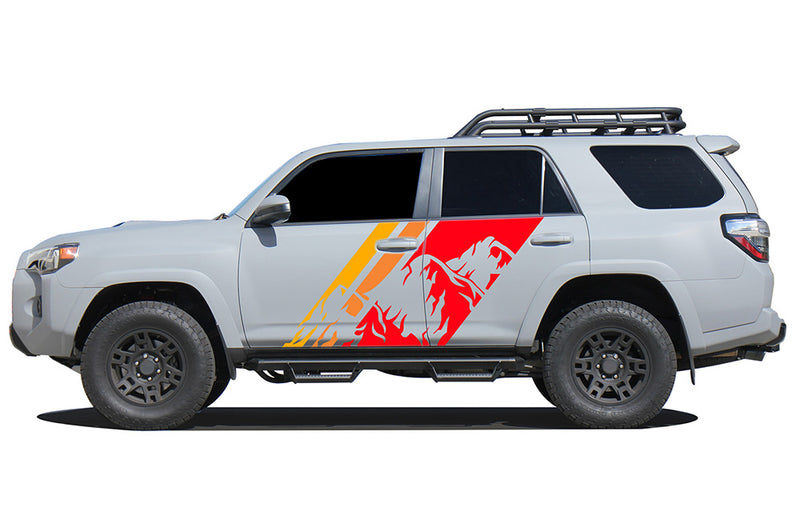 Triple mountain shape graphics decals for Toyota 4Runner