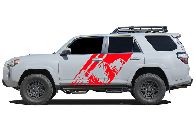 Triple mountain shape graphics decals for Toyota 4Runner