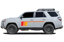 Triple old school stripes graphics decals compatible with Toyota 4Runner