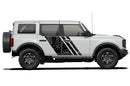 Triple topographic shape graphics decals for Ford Bronco