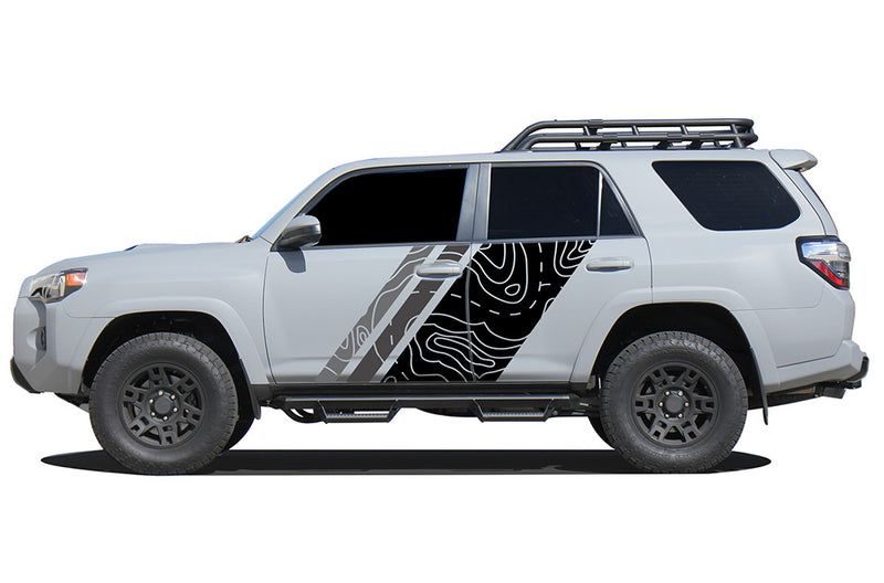 Triple topographic shape graphics decals for Toyota 4Runner