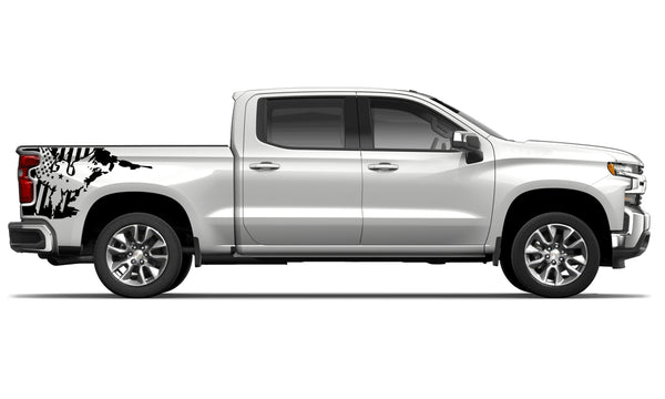 US eagle side bed graphics decals for Chevrolet Silverado