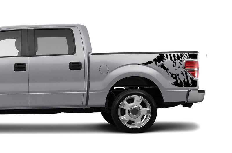 US eagle side bed graphics decals for Ford F150 2009-2014