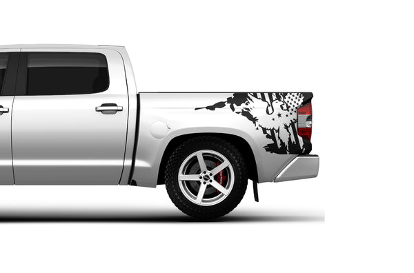 US eagle side bed graphics decals for Toyota Tundra