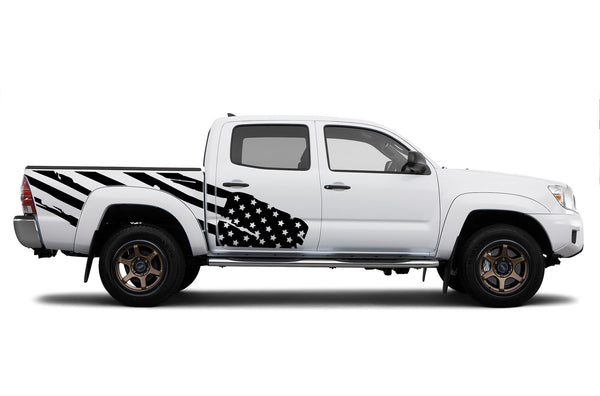 USA flag side graphics decals for Toyota Tacoma 2005-2015