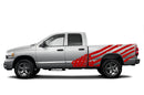 USA flag side graphics decals for Dodge Ram 2002-2008