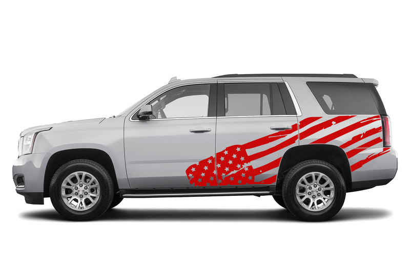 USA flag side graphics decals for GMC Yukon 2015-2020