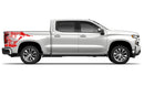 US eagle side bed graphics decals for Chevrolet Silverado