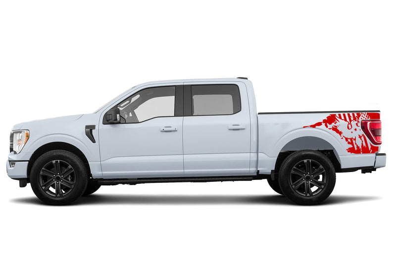 US eagle side bed graphics decals for Ford F150