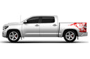 US eagle side bed graphics decals for Toyota Tundra