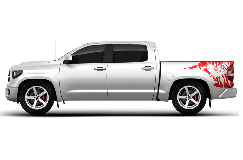 US eagle side bed graphics decals for Toyota Tundra