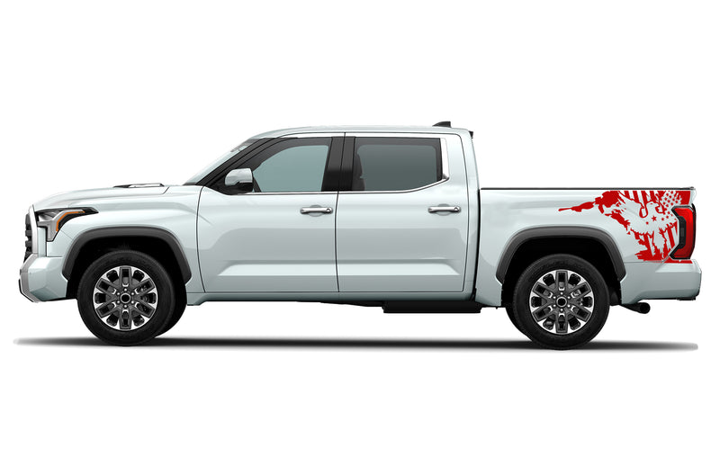 US eagle side bed graphics decals for Toyota Tundra