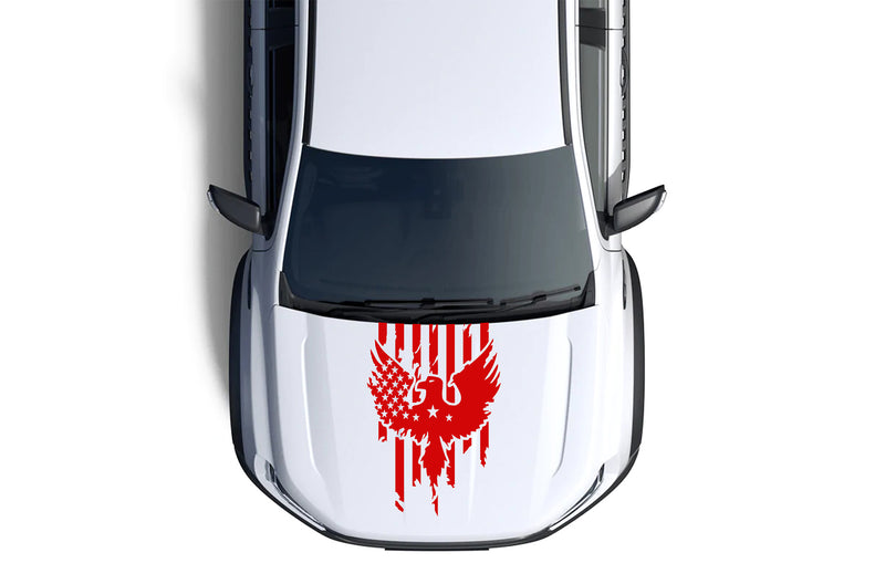 US flag eagle hood graphics decals for Ford Ranger