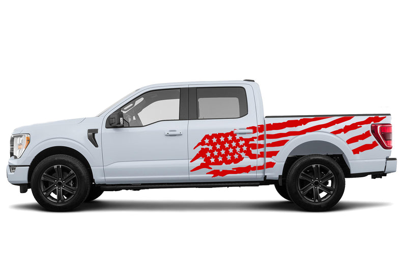 US flag side graphics decals for Ford F150