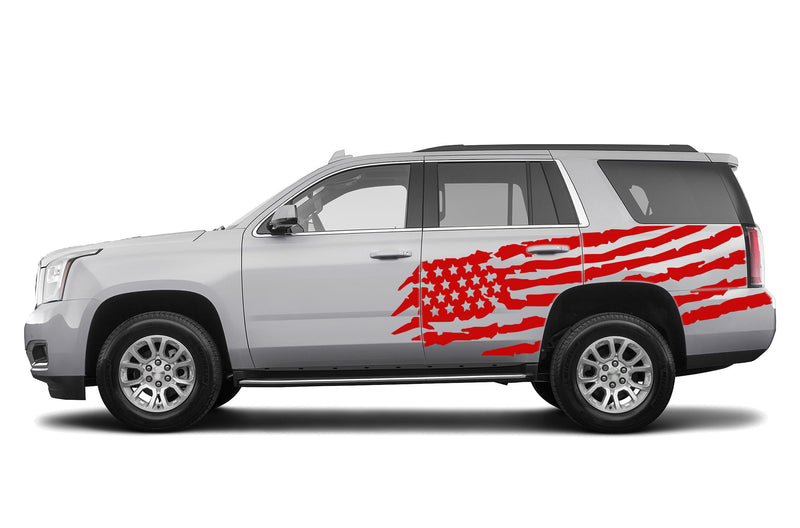 US flag side graphics decals for GMC Yukon 2015-2020